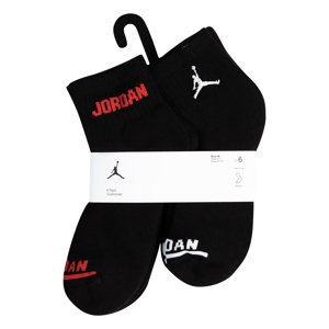 Jordan Legend Ankle 6PK Black - Gyerek - Zokni Jordan - Fekete - BJ0342-023 - Méret: 9/11