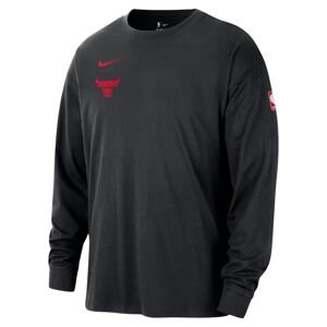Nike NBA Chicago Bulls Max90 Long-Sleeve Tee - Férfi - Rövid ujjú póló Nike - Fekete - FQ6060-010 - Méret: S