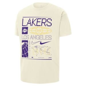 Nike NBA Los Angeles Lakers Max90 Tee - Férfi - Rövid ujjú póló Nike - Fehér - FQ6086-133 - Méret: L