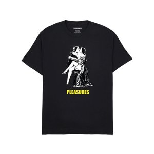 Pleasures French Kiss Tee Black - Férfi - Rövid ujjú póló Pleasures - Fekete - P23W051-BLACK - Méret: XL