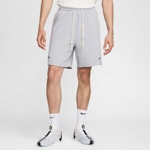Nike Dri-FIT Standard Issue Fleece 8" Basketball Shorts Wolf Grey - Férfi - Rövidnadrág Nike - Szürke - FN2890-012 - Méret: S