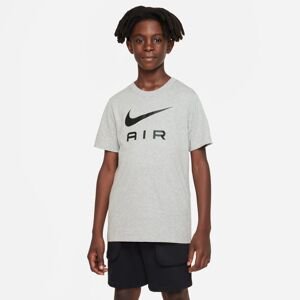 Nike Sportswear Big Kids' Tee Dark Heather Grey - Gyerek - Rövid ujjú póló Nike - Szürke - DV3934-063 - Méret: S