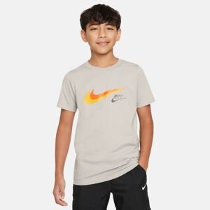 Nike Sportswear Big Kids' Graphic Tee Iron Ore - Gyerek - Rövid ujjú póló Nike - Szürke - FZ4714-012 - Méret: XL