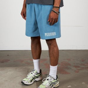 Pleasures Equator Shorts Slate - Férfi - Rövidnadrág Pleasures - Kék - P24SP006-SLATE - Méret: M