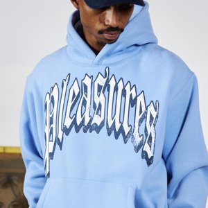 Pleasures Twitch Hoodie Slate - Férfi - Hoodie Pleasures - Kék - P24SP027-SLATE - Méret: XL