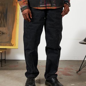 Pleasures Impact Double Knee Pants Black - Unisex - Nadrág Pleasures - Fekete - P24SP041-BLACK - Méret: 34