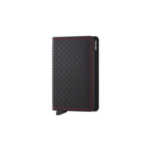 Secrid Slimwallet Perforated Black Red - Unisex - Kiegészítők Secrid - Fekete - SPf-Black-Red - Méret: UNI