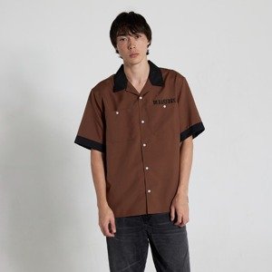 Pleasures Daisy Bowling Button Down Brown - Férfi - Ing Pleasures - Barna - P24SU001-BROWN - Méret: 2XL