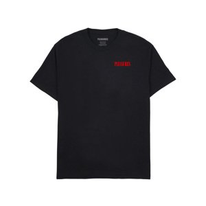 Pleasures Vertical Tee Black - Férfi - Rövid ujjú póló Pleasures - Fekete - P24SU055-BLACK - Méret: XL
