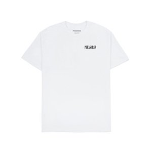 Pleasures Vertical Tee White - Férfi - Rövid ujjú póló Pleasures - Fehér - P24SU055-WHITE - Méret: 2XL