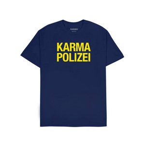 Pleasures Karma Tee Navy - Férfi - Rövid ujjú póló Pleasures - Kék - P24SU050-NAVY - Méret: L