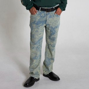 Pleasures Dizzy 5 Pocket Denim Yellow - Férfi - Nadrág Pleasures - Sárga - P24SU031-YELLOW - Méret: 28