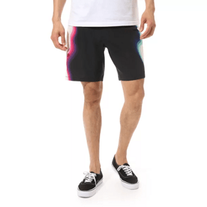 Vans Warped Sidestrap Boardshorts - Férfi - Rövidnadrág Vans - Fekete - VN0A49QVBLK - Méret: 36