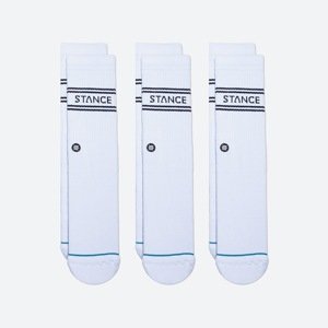 Stance Basic 3 Pack Crew White - Unisex - Zokni Stance - Fehér - A556D20SRO-WHT - Méret: L