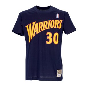 Mitchell & Ness Stephen Curry Golden State Warriors Tee - Férfi - Rövid ujjú póló Mitchell & Ness - Kék - BMTRINTL1074-GSWSCNAVY - Méret: XL