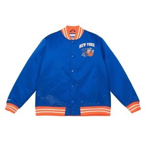 Mitchell & Ness NBA New York Knicks Heavyweight Satin Jackets - Férfi - Dzseki Mitchell & Ness - Kék - OJBF3413-NYKYYPPPROYA - Méret: M