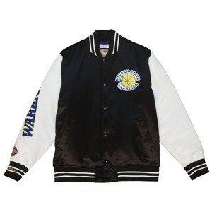 Mitchell & Ness NBA Golden State Warriors Team Origins Varsity Satin Jacket - Férfi - Dzseki Mitchell & Ness - Fekete - OJBF4854-GSWYYPPPBKWH - Méret: