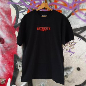 The Streets Culture Logo Tee - Férfi - Rövid ujjú póló The Streets - Fekete - STRTSCULTLOGOT - Méret: L