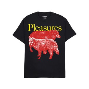 Pleasures Wet Dogs Tee Black - Férfi - Rövid ujjú póló Pleasures - Fekete - P24SP048-BLACK - Méret: L
