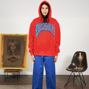 Pleasures Twitch Hoodie Burnt Orange - Férfi - Hoodie Pleasures - Narancssárga - P24SP027-ORANGE - Méret: M
