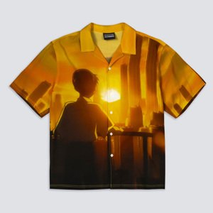 Pleasures Tokyo-3 Button Down Shirt - Férfi - Ing Pleasures - Multicolor - P24E008-MULTI - Méret: XL