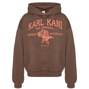 Karl Kani Street Academy Washed Os Hoodie Dark Brown - Férfi - Hoodie Karl Kani - Barna - 60210105 - Méret: L