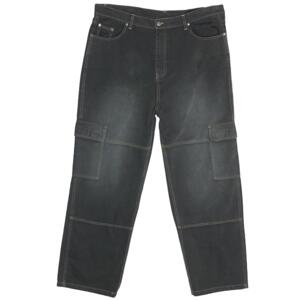 Karl Kani Og Washed Cargo Pants Anthracite - Férfi - Nadrág Karl Kani - Fekete - 60020044 - Méret: L