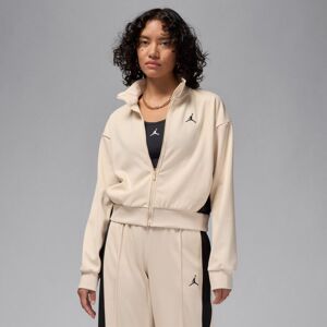 Jordan Wmns Knit Jacket Legend Light Brown - Nők - Dzseki Jordan - Barna - FV7104-203 - Méret: M