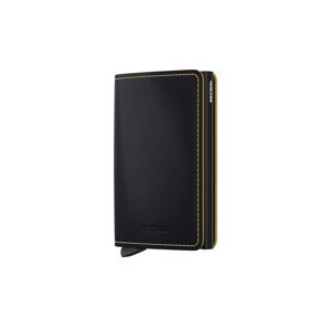 Secrid Slimwallet Matte Black & Ochre - Unisex - Kiegészítők Secrid - Fekete - SM-Black-Ochre - Méret: UNI