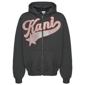 Karl Kani Star Logo Os Full Zip Hoodie Anthracite - Férfi - Hoodie Karl Kani - Fekete - 60220063 - Méret: L