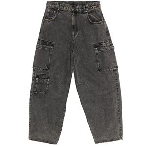 Karl Kani Og Baggy Cargo Pants - Férfi - Nadrág Karl Kani - Szürke - 60020045 - Méret: 34