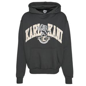 Karl Kani Og Eagle Print Os Hoodie Anthracite - Férfi - Hoodie Karl Kani - Fekete - 60210115 - Méret: L