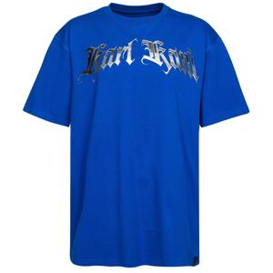 Karl Kani Old English Chrome Tee Blue - Férfi - Rövid ujjú póló Karl Kani - Kék - 60300183 - Méret: L