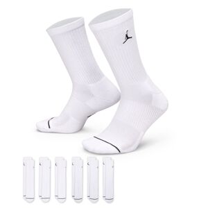 Jordan Cush Crew Socks 6-Pair - Unisex - Zokni Jordan - Fehér - HV6228-100 - Méret: XL