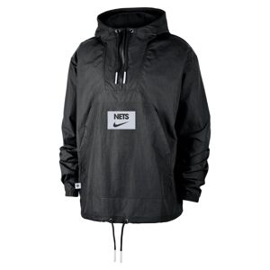 Nike NBA Brooklyn Nets Club Courtside Anorak Black - Férfi - Dzseki Nike - Fekete - FZ7644-010 - Méret: XL