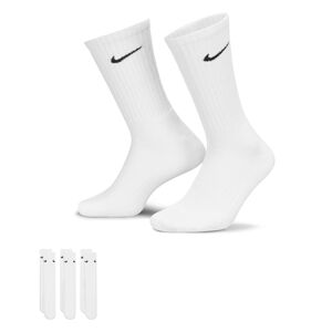 Nike Cushioned Training Crew Socks 3-Pack White - Unisex - Zokni Nike - Fehér - SX4508-101 - Méret: XL