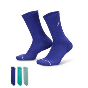Jordan Everyday Crew Socks 3-Pack Multi-Color - Unisex - Zokni Jordan - Multicolor - DX9632-925 - Méret: L