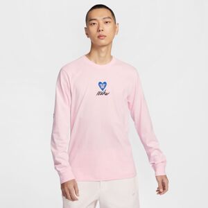Nike Sportswear Vday Long-Sleeved Tee Pink Foam - Férfi - Rövid ujjú póló Nike - Rózsaszín - HV9807-663 - Méret: XL