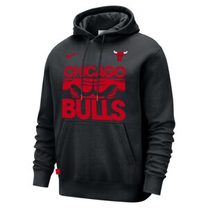 Nike NBA Chicago Bulls Club Courtside Pullover Hoodie - Férfi - Hoodie Nike - Fekete - FZ7687-010 - Méret: XL