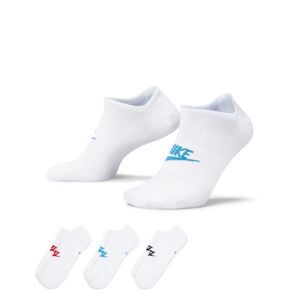 Nike Sportswear Everyday Essential No-Show 3-Pack Socks Multi-Color - Unisex - Zokni Nike - Fehér - DX5075-911 - Méret: L