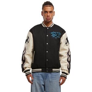 Karl Kani Amor Flames College Jacket - Férfi - Dzseki Karl Kani - Fekete - 60750019 - Méret: L
