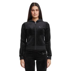 Karl Kani Signature Rhinestone Velours Tight Trackjacket - Nők - Dzseki Karl Kani - Fekete - 61860032 - Méret: S