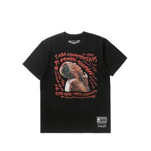Mitchell & Ness NBA Chicago Bulls Dennis Rodman Player Abstract Tee - Férfi - Rövid ujjú póló Mitchell & Ness - Fekete - SS12542-CBUBLCKDR - Méret: M