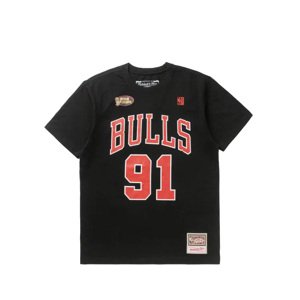 Mitchell & Ness NBA Chicago Bulls Dennis Rodman N&N Tee - Férfi - Rövid ujjú póló Mitchell & Ness - Fekete - BMTRINTL1074-CBUDRBLCK - Méret: M