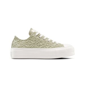 Converse Chuck Taylor All Star Lift Platform Textured Material - Nők - Tornacipő Converse - Zöld - A13524C - Méret: 40